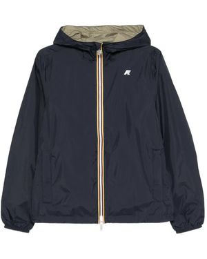 K-Way Hooded Zip Jacket - Blue