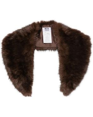 Betta Corradi Faux-Fur Scarf - Brown