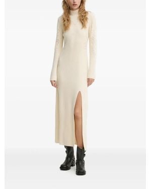 Ba&sh Armia Ribbed-Knit Maxi Dress - Natural