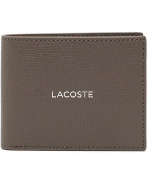 Lacoste Small Logo-Debossed Billfold - Brown