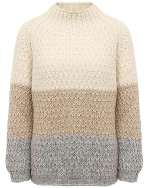 Eleventy Pull À Rayures - Blanc