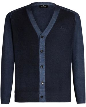 Etro Cardigan Aus Wolle, Herren, Größe - Blau