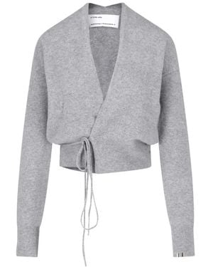 Extreme Cashmere Jersey Ella Cruzado - Gris