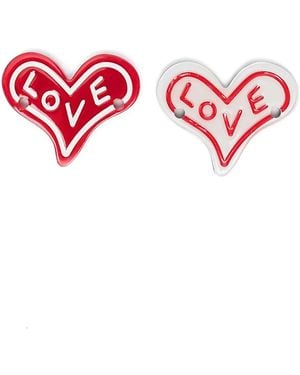 10 Corso Como Heart-Shaped Sneaker Patches - Red