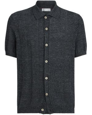 Brunello Cucinelli ショートスリーブ カーディガン - ブラック