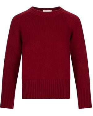 Fedeli Argentina Edera Raglan-Sleeve Sweater - Red