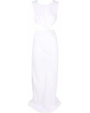 Alberta Ferretti Cut-Out Long Dress - White