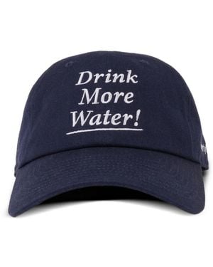Sporty & Rich Embroidered-Lettering Baseball Cap - Blue