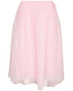 Cecilie Bahnsen Bala Midi Skirt - Pink