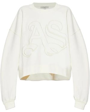 AllSaints Embroidered Sweatshirt - White