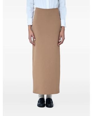 Max Mara Zipped maxi skirt - Blanco