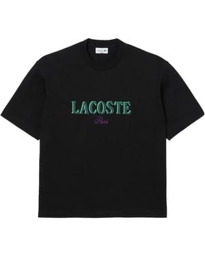 Lacoste T-Shirt Con Logo - Nero