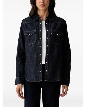 Levi's Western-Style Denim Shirt - Blue