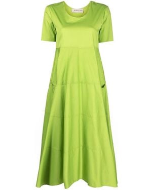 Blanca Vita Flared T-Shirt Dress - Green