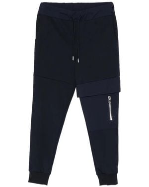 Les Hommes Panelled Track Trousers - Blue