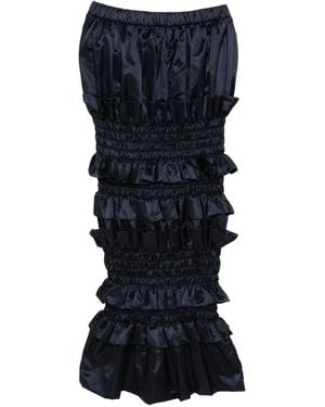 Róisín Pierce Shirred Skirt - Blue
