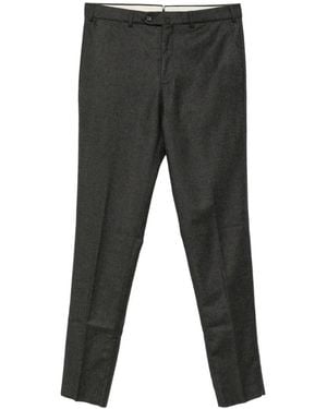 Loro Piana Carlo Felted Texture Trousers - Black