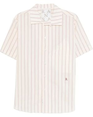 RANRA Camisa A Rayas - Blanco