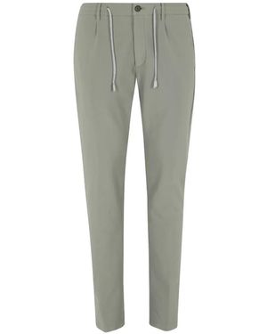 Eleventy Drawstring-Waist Trousers - Grey