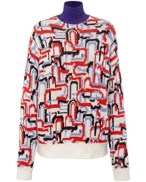 Prada Gestrickter Pullover - Rot