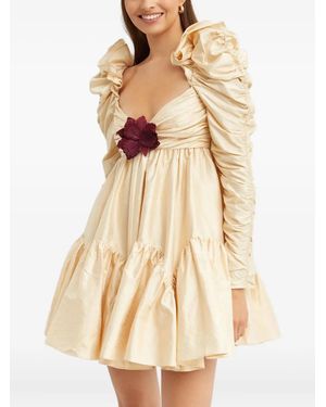 Zimmermann Broszka Ruffled Silk Dress - Natural