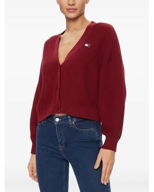 Tommy Hilfiger Cotton Cardigan - Red