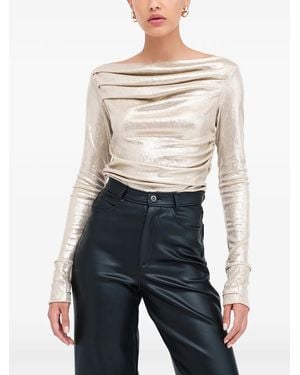 MARCELLA Cooper Gathered Top - Blue