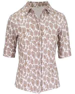Majestic Filatures Leopard-Print Button-Down Shirt - White
