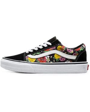 Vans Old Skool Tapered Floral-Print Sneakers - White