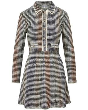 Veronica Beard Lauper Mini Dress - Grey