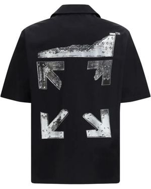 Off-White c/o Virgil Abloh Metal Arrow Bowling Shirt - Black