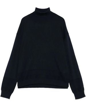 Eleventy Maglione A Collo Alto - Blu