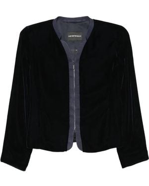 Emporio Armani Chaqueta Con Cremallera - Negro