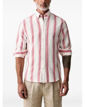 GANT Striped Button-Down Shirt - Red