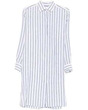 Xacus Leandra Striped Mini Dress - White