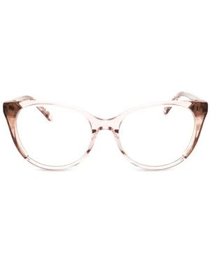Bebe Occhiali Con Montatura Cat-Eye E Stampa Animalier - Neutro
