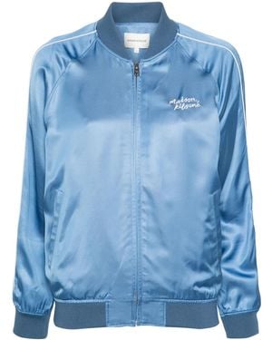 Maison Kitsuné Teddy ボンバージャケット - ブルー