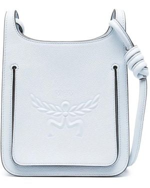 MCM Mini Bag With Logo - Blue