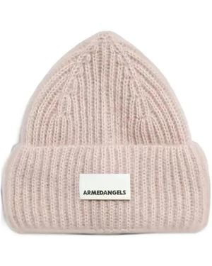 ARMEDANGELS Berretto Con Applicazione Logo - Rosa