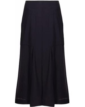 Ferragamo High-Waisted Midi Skirt - Blue