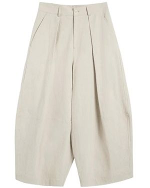 YMC Deadbeat Pleated Deadbeat Pants - White