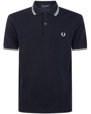 Fred Perry Twin-Tipped Polo Shirt - Blue