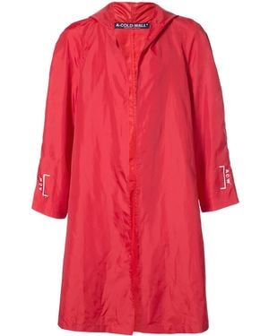 A_COLD_WALL* Hooded Raincoat - Red