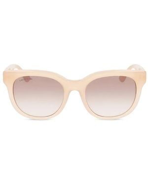 Lacoste Geometric-Frame Sunglasses - Pink
