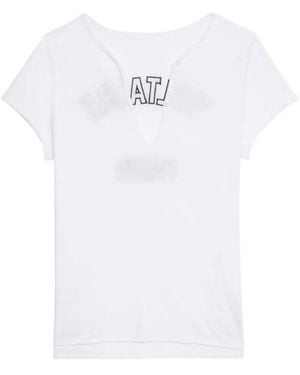 Zadig & Voltaire ロゴ Tシャツ - ホワイト