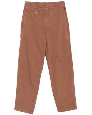 Etudes Studio Zip-Detail Chino Trousers - White