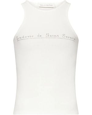 Ludovic de Saint Sernin Top Con Borchie - Bianco