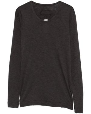 Private 0204 Langärmeliger Pullover - Schwarz
