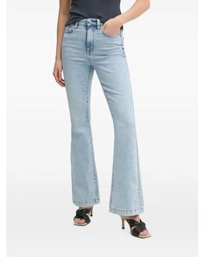 DKNY Faded Flared-Leg Jeans - Blue