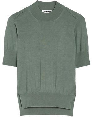 Jil Sander ニットトップ - グリーン